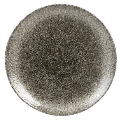 Picture of RAKU QUARTZ BLACK COUPE PLATE 8.26" (12)