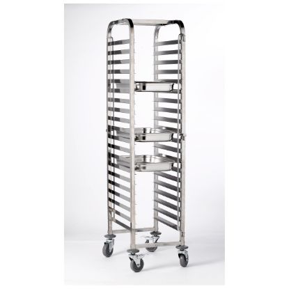 Picture of GASTRONORM TROLLEY GN 1/1 WITH 20 SHELVES   55.5x38x170CM FLAT PACKED