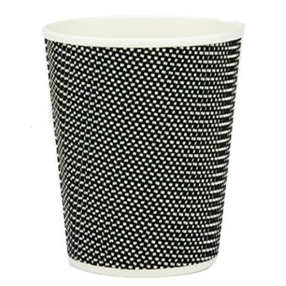 Picture of INSULATED MONO VIP HOT CUP 12OZ BLACK/WHITE x 25