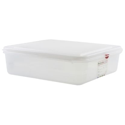 Picture of POLYPROPYLENE GASTRONORM CONTAINER GN 2/3  100MM 9LTR COLOUR CODED WITH LABEL