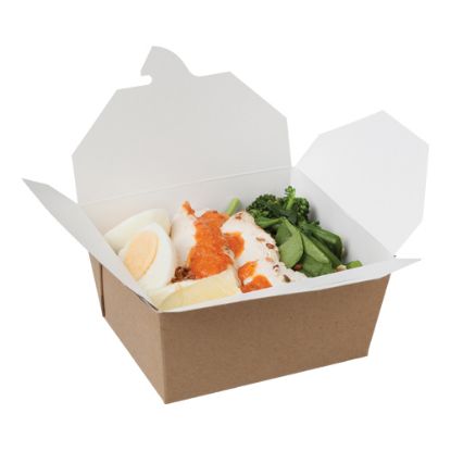 Picture of COMPOSTABLE MULTI FOOD BOX 800ML   (250)