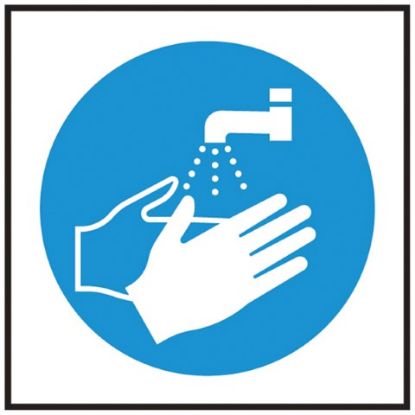 Picture of WASH HANDS SYMBOL 100X100MM 