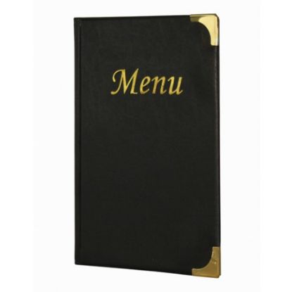 Picture of MENU 8 PAGE FACING A5 BLACK