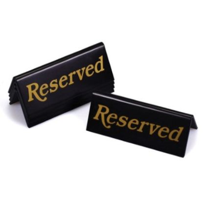 Picture of RESERVED TENT BLACK AND GOLD 45X110MM  (5)