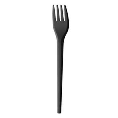 Picture of DISPOSABLE TABLE FORK BLACK x 100 