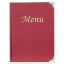 Picture of MENU 8 PAGE FACING A5 WINE RED