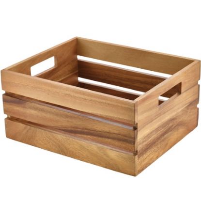 Picture of ACACIA RISER/WOODEN BOX 1/2 GN 32.5x26.5x15.3cm