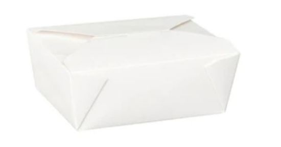 Picture of DISPO-PAK WHITE KRAFT FOOD CONTAINER 46oz NO.8 (PACK OF 50) 