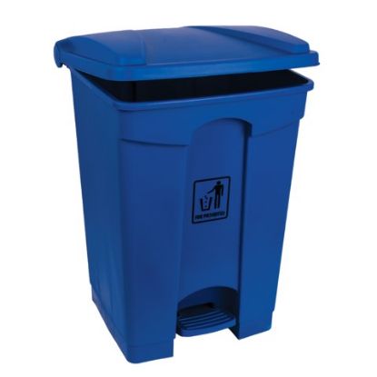 Picture of 45LTR BLUE PEDAL BIN H610XL400XW405