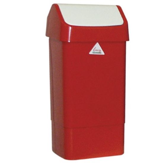 Picture of SWING TOP BIN 50LTR RED