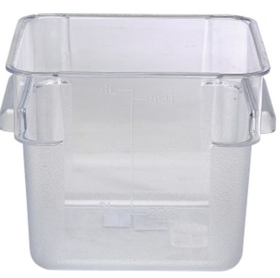 Picture of POLYCARBONATE 7.6LTR SQUARE FOOD STORAGE CONTAINER WITH ETCHED MEASUREMENTS