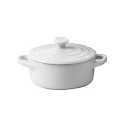 Picture of MINIOVA CASSEROLE & LID WHITE 15CM