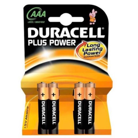 Picture of DURACELL PLUS BATTERIES MN2400 AAA (4)