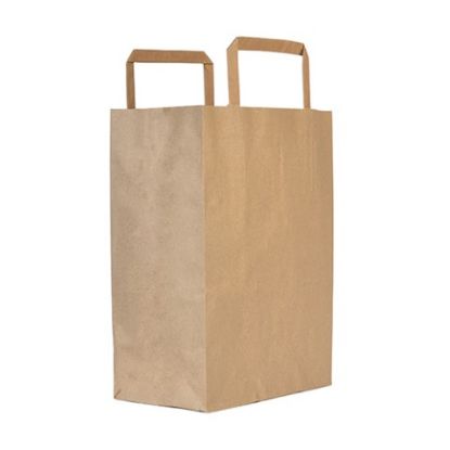 Picture of CASE OF (250) VEGWARE PAPER CARRIER BAG MEDIUM 10x8.5" 6LTR