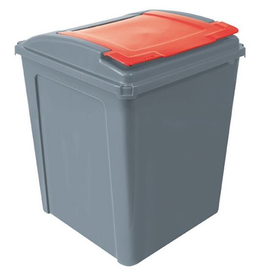 Picture of 50LTR ECO WASTE RECYCLING BIN RED