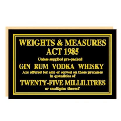 Picture of WEIGHTS & MEASURES ACT 25ML BLACK & GOLD