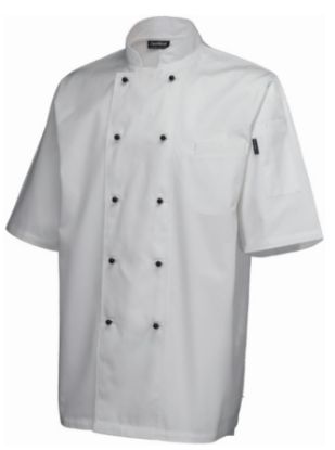 Picture of HEAD CHEF JACKET SUPERIOR SHORT SLEEVE WHITE SIZE LARGE