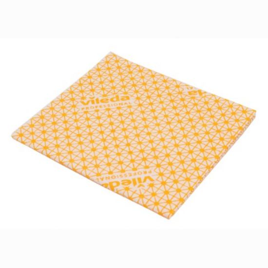Picture of Vileda Med Weight Cloth Yellow (Pack Of 10)