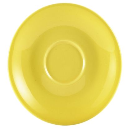 Picture of GENWARE PORCELAIN YELLOW SAUCER 12CM   (6)