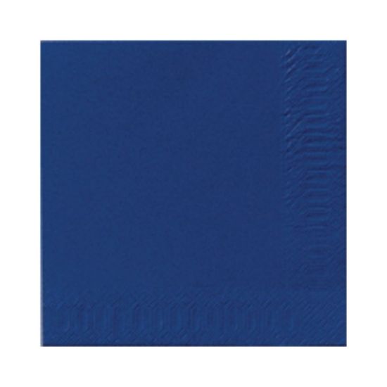 Picture of PACK OF 125 DUNI TISSUE LUNCH NAPKIN 33CM 2PLY DARK BLUE