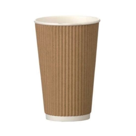 Picture of KRAFT RIPPLE WRAP HOT CUP 16OZ x 25