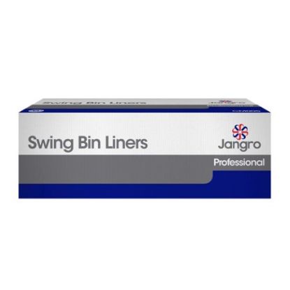 Picture of JANGRO HEAVY DUTY SWING BIN LINER WHITE 13"X23"X30" 100G (500)