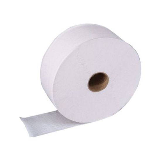 Picture of JANGRO CONTRACT JUMBO TOILET ROLL 300M 59MM CORE WHITE (6)