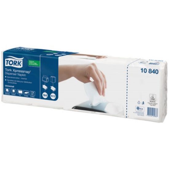 Picture of TORK XPRESSNAP UNIVERSAL 1PLY WHITE INTERFOLD 8X5X225 (9000)