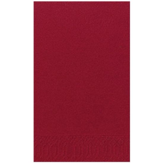 Picture of PACK OF 300 DUNI TISSUE DINNER NAPKIN 40CM 2PLY 8 FOLD BORDEAUX