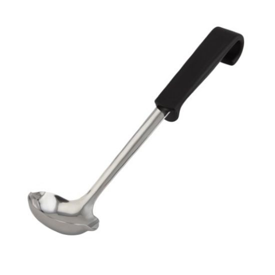 Picture of GENWARE PLASTIC HANDLE SAUCE LADLE BLACK 28cm