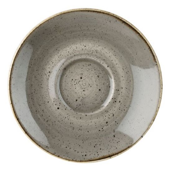 Picture of CASE OF 12 STONECAST CAPPUCCINO SAUCER 6.25" PEPPERCORN GREY