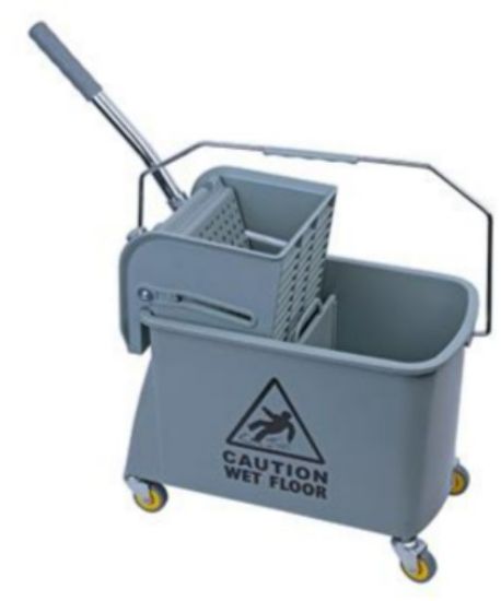 Picture of MICROSPEEDY FLAT MOP BUCKET & WRINGER 20LTR GREY