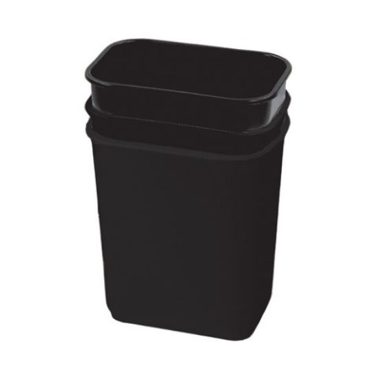 Picture of RECTANGULAR PLASTIC WASTE BIN 12LTR BLACK