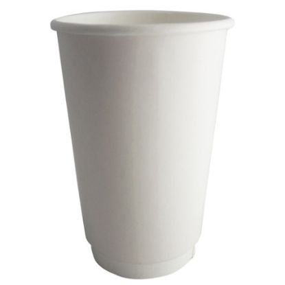 Picture of DOUBLE WALL HOT CUP 16OZ WHITE x 25