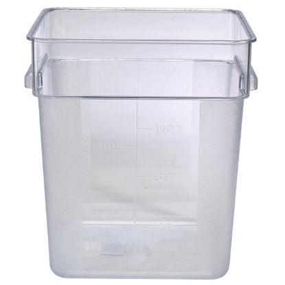 Picture of POLYCARBONATE 17.1 LTR SQUARE FOOD STORAGE CONTAINER WITH ETCHED MEASUREMENTS