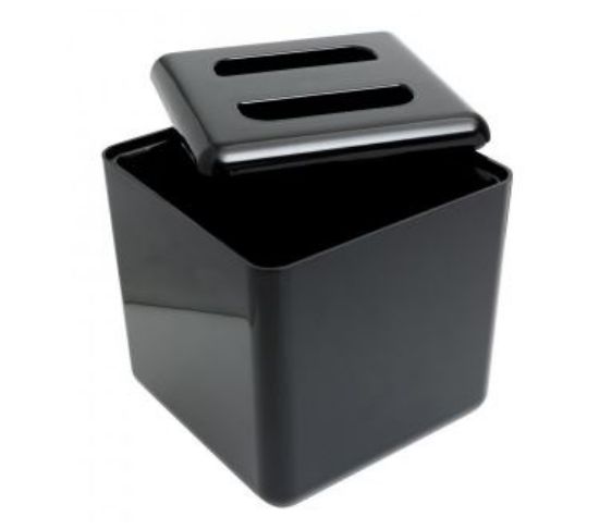 Picture of SQUARE ICE BUCKET BLACK 4LTR WITH LINER