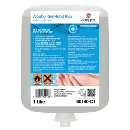 Picture of JANGRO ALCOHOL GEL HAND RUB CARTRIDGE IPA 1LTR **LQ**