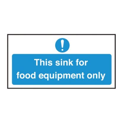 Picture of THIS SINK FOR FOOD EQUIPMENT ONLY 100X200MM