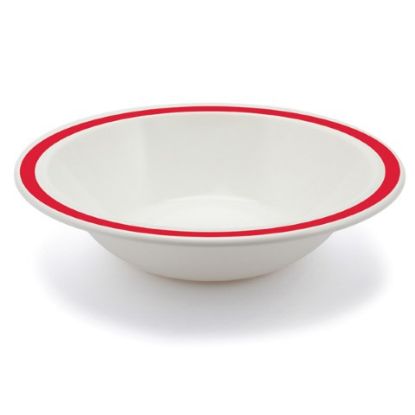 Picture of DUO POLYCARB BOWL 6.75" WITH RED RIM (12)