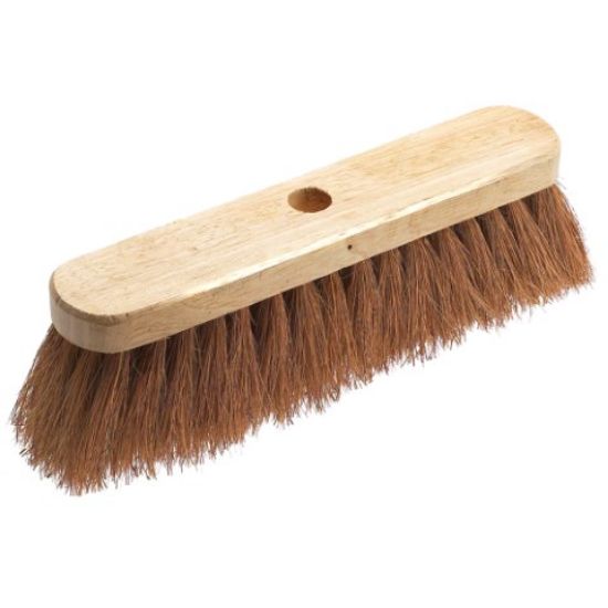 Picture of BROOM HEAD COCO NATURAL FIBRE  WITH WOODEN HANDLE 12"