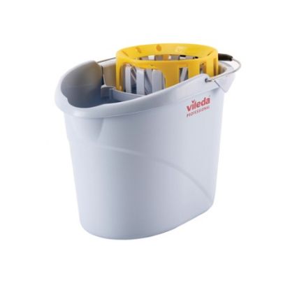 Picture of JANGRO VILEDA SUPERMOP AG BUCKET & WRINGER 10LTR YELLOW