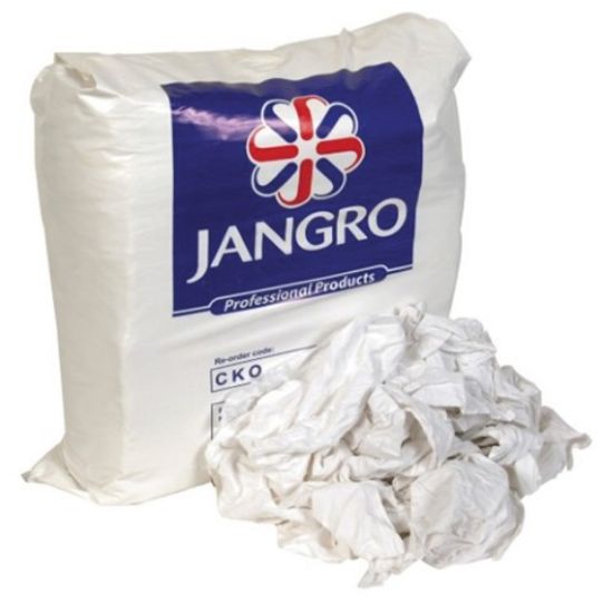 Picture of JANGRO WIPERS/RAGS SWP LABEL 10KG BEST SHEETING WIPER. LOW LINT