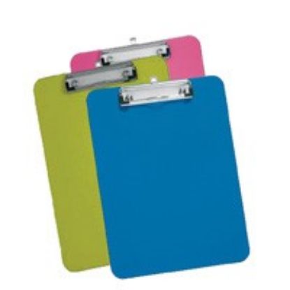 Picture of PLASTIC CLIPBOARD ASSORTED COLOURS