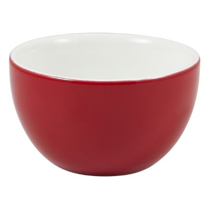 Picture of GENWARE PORCELAIN RED SUGAR BOWL 17.5CL 6oz   (6)