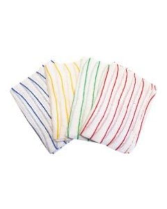 Picture of CONTRACT STRIPED DISHCLOTHES 12" X 16" BLUE (10)