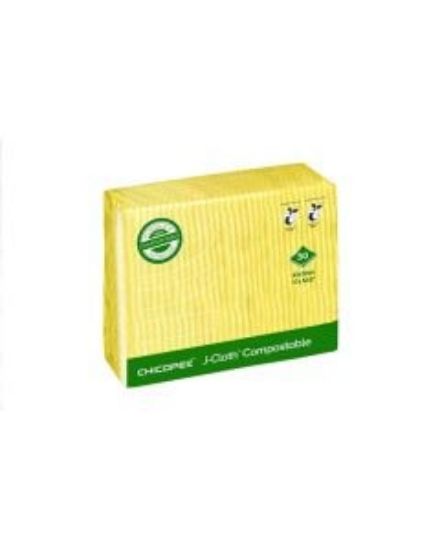 Picture of ECO BIODEGRADABLE CHICOPEE J CLOTH YELLOW 43X32CM x 50