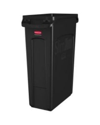 Picture of RUBBERMAID SLIM JIM CONTAINER 87 LTR - BLACK