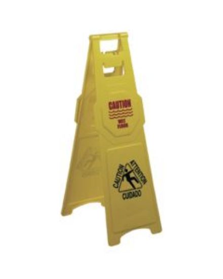 Picture of A FRAME HIGH PROFILE SAFETY SIGN CAUTION WET FLOOR