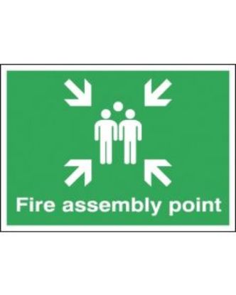 Picture of FIRE ASSEMBLY POINT SIGN 450X600 RIGID