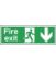 Picture of FIRE EXIT SIGN WITH RUNNING MAN & ARROW DOWN 150X450MM